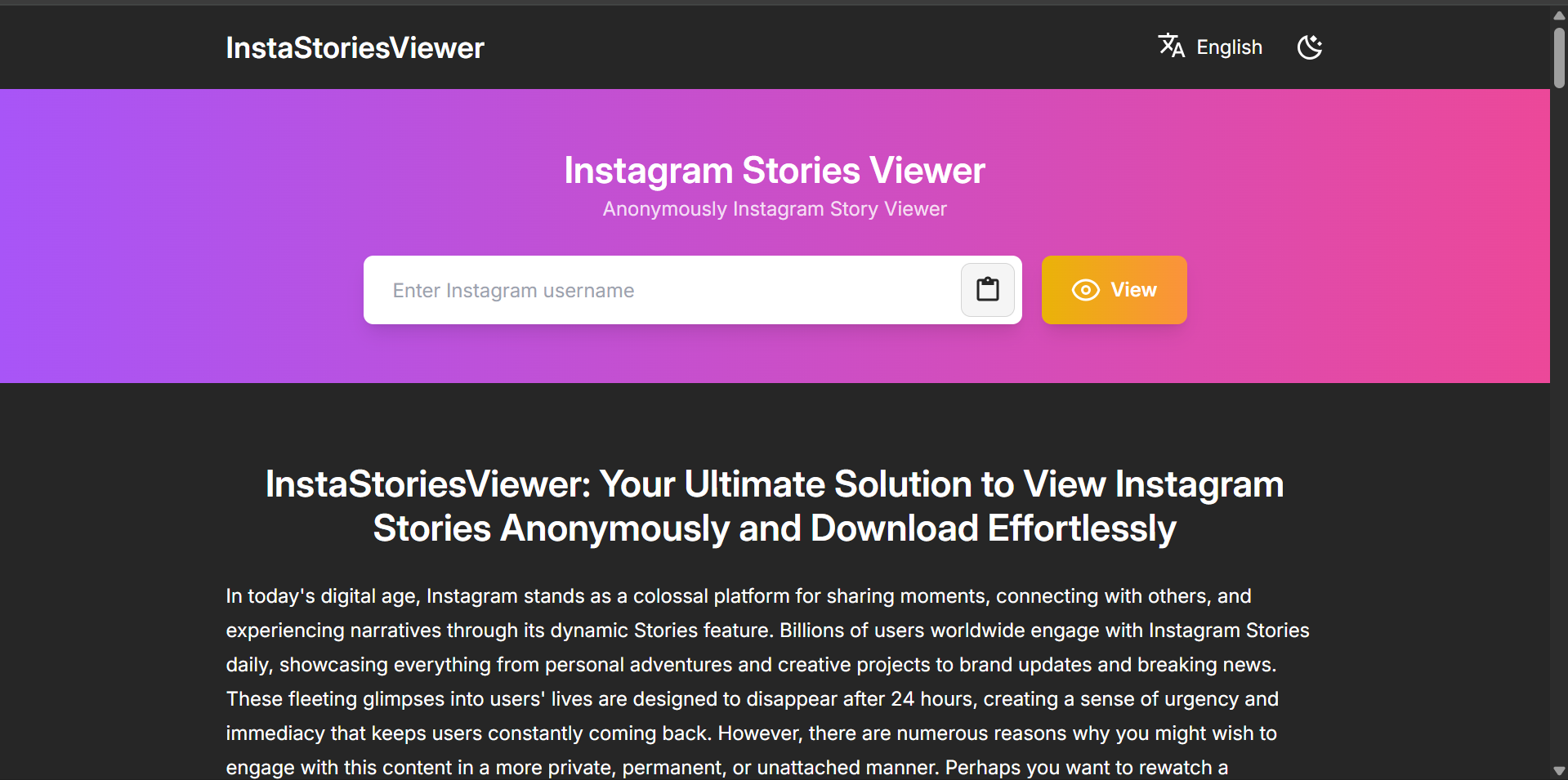 InstaStoryViewer: Solusi Buat Kamu yang Penasaran Story Instagram