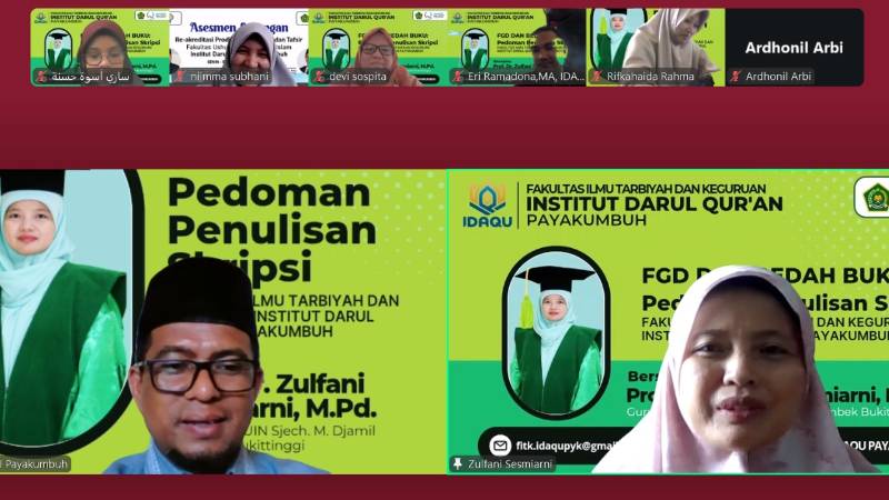 Mantapkan Standar Akademik, FITK IDAQU Payakumbuh Bedah Buku Pedoman Skripsi Bersama Guru Besar UIN Bukittinggi