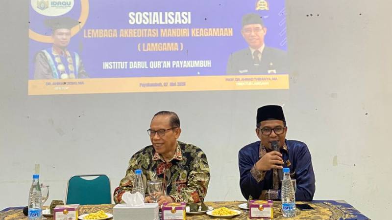Perdana di Indonesia, Direktur LAMGAMA Pilih IDAQU Payakumbuh untuk Sosialisasi Perdana Akreditasi Prodi Keagamaan