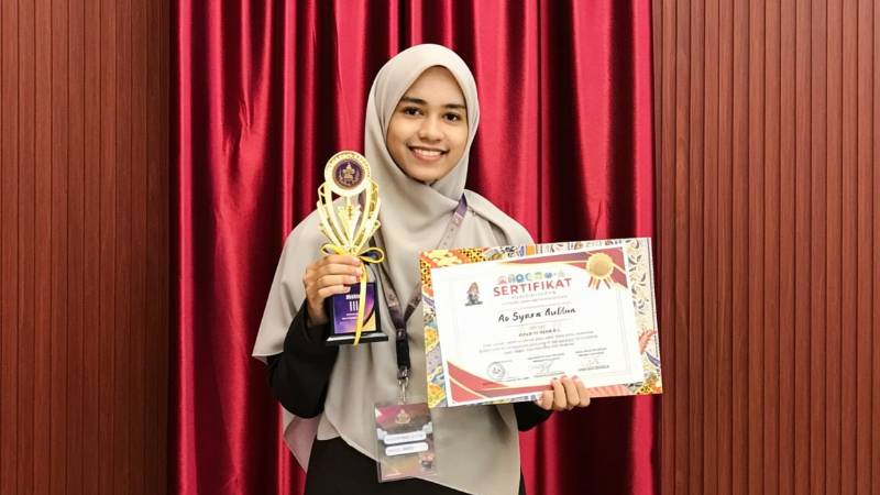 Tampil Memukau, As Syara Aulina Raih Juara 3 Taqdimul Qishah di SIMBA XIII Bengkulu