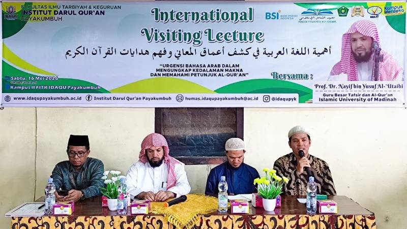 Go International! IDAQU Payakumbuh Gelar Visiting Lecture Bersama Profesor Asal Madinah