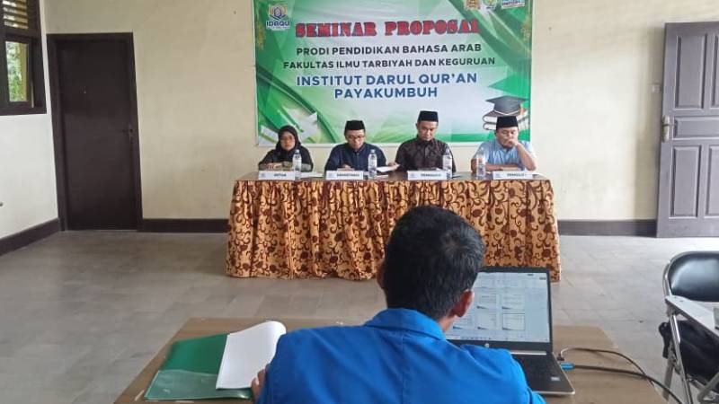 Seminar Proposal Skripsi Mahasiswa PBA IDQ Payakumbuh Digelar, Nasrul Hamid Diizinkan Lanjut ke Tahap Penelitian